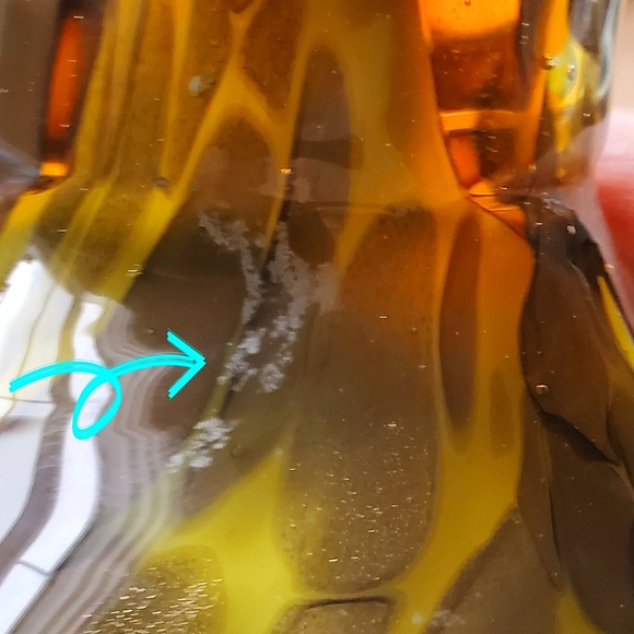 Handblown Glass Bird ,Yellow and Green with Brown Spots - Picture 13 of 13